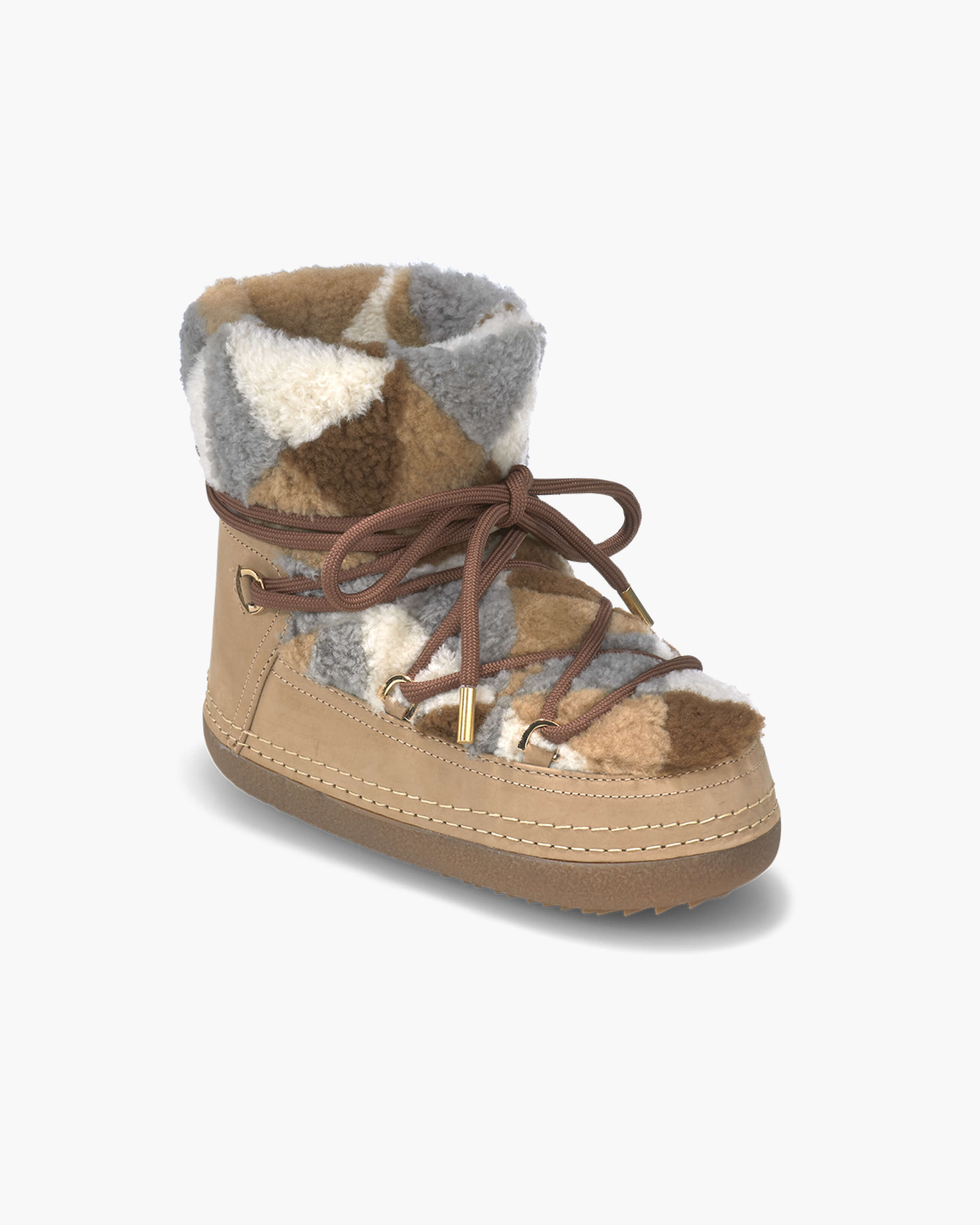 Shearling Patchwork Boot
