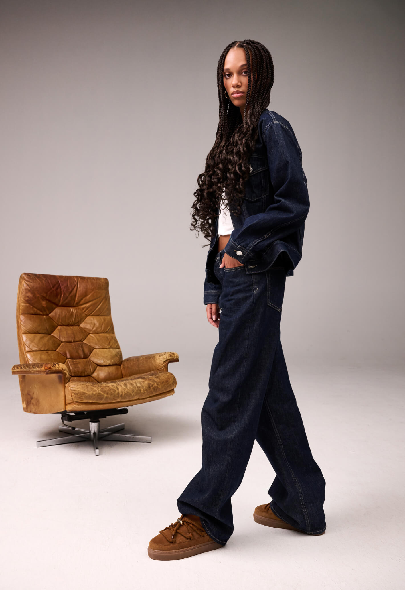 INUIKII シアリング ライニング スエード ブーツ Inuikii Curly Rock Shearling Sneaker Boot Rose, Wmn's EU37