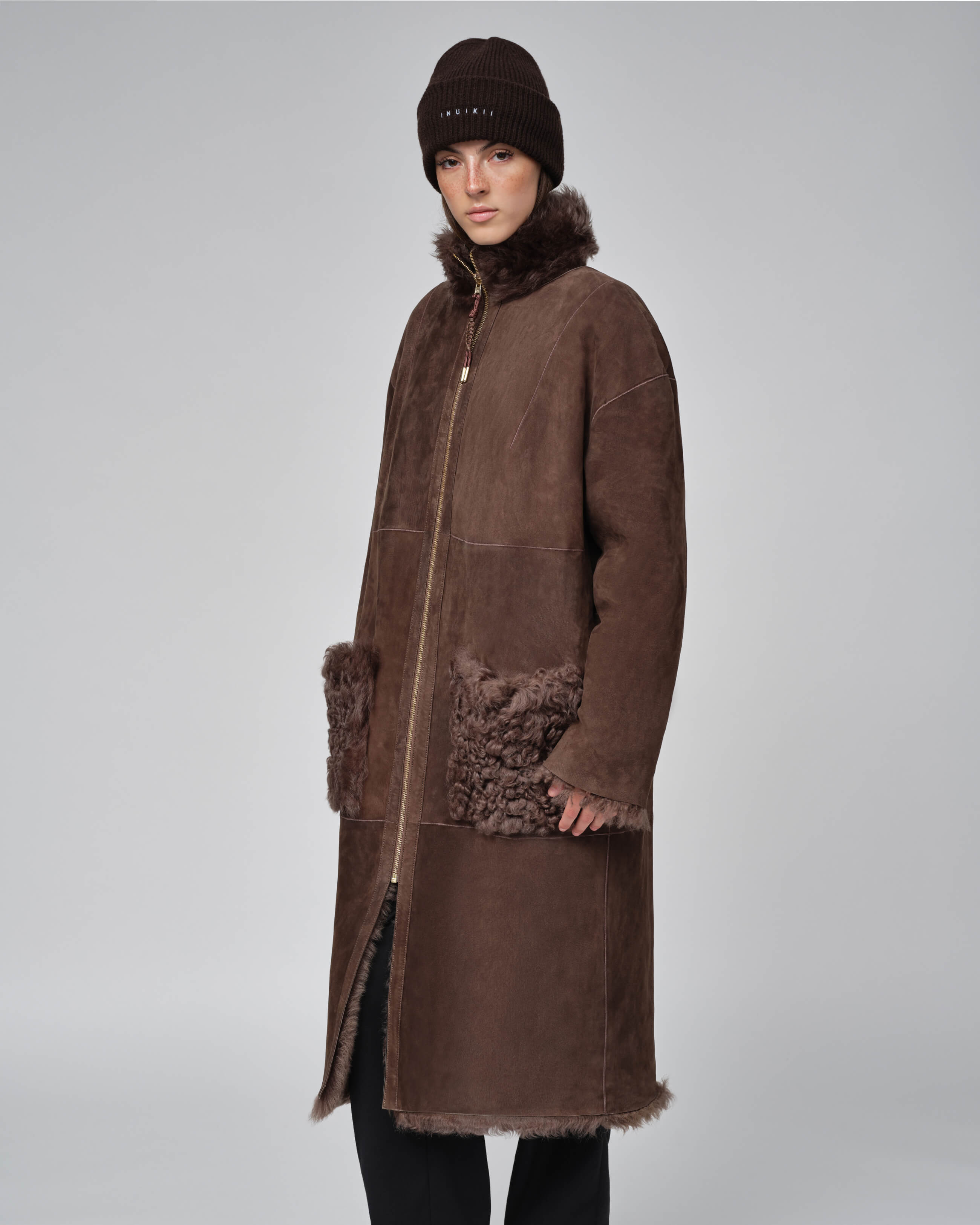 INUIKII Shearling Coat