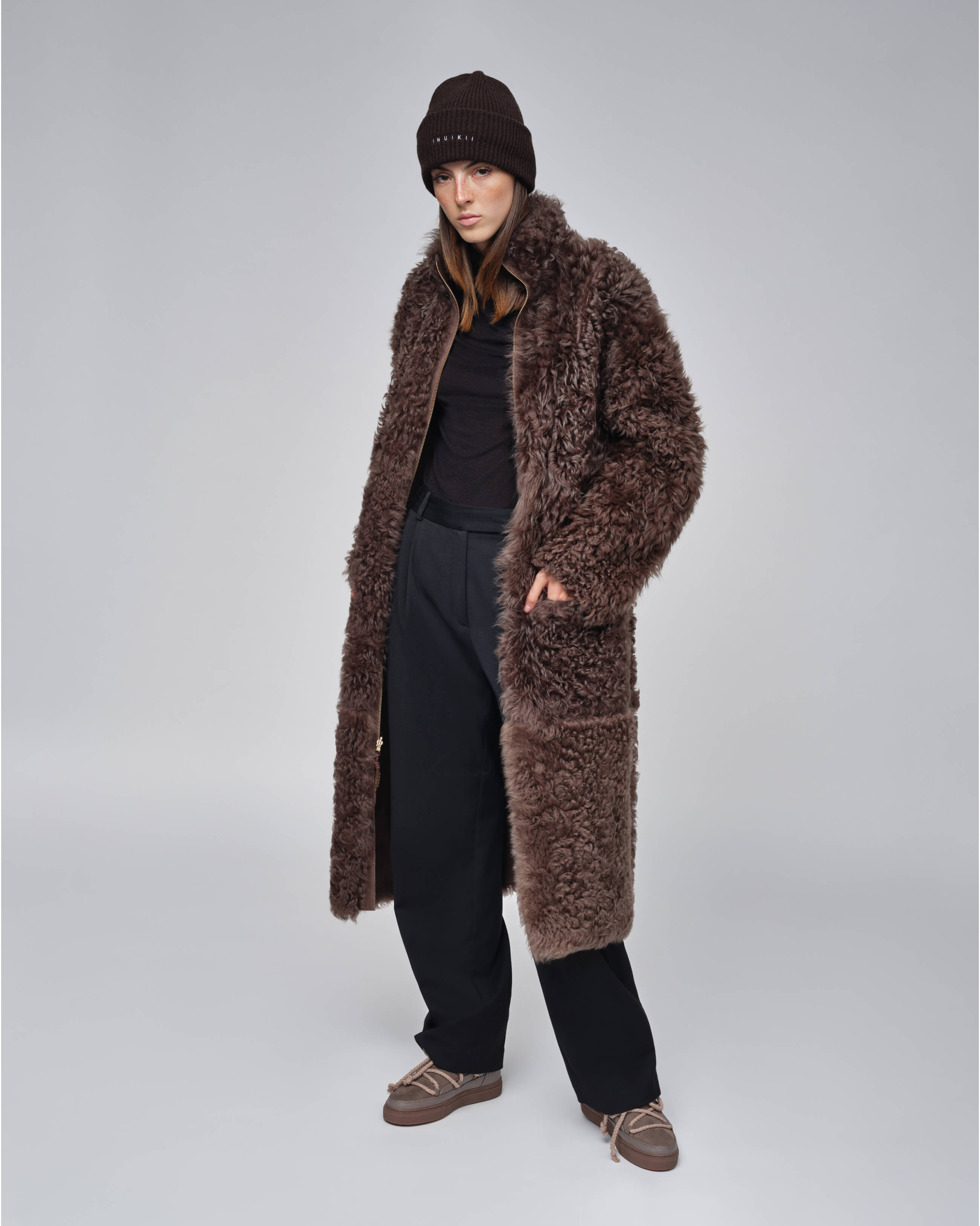 INUIKII Shearling Coat