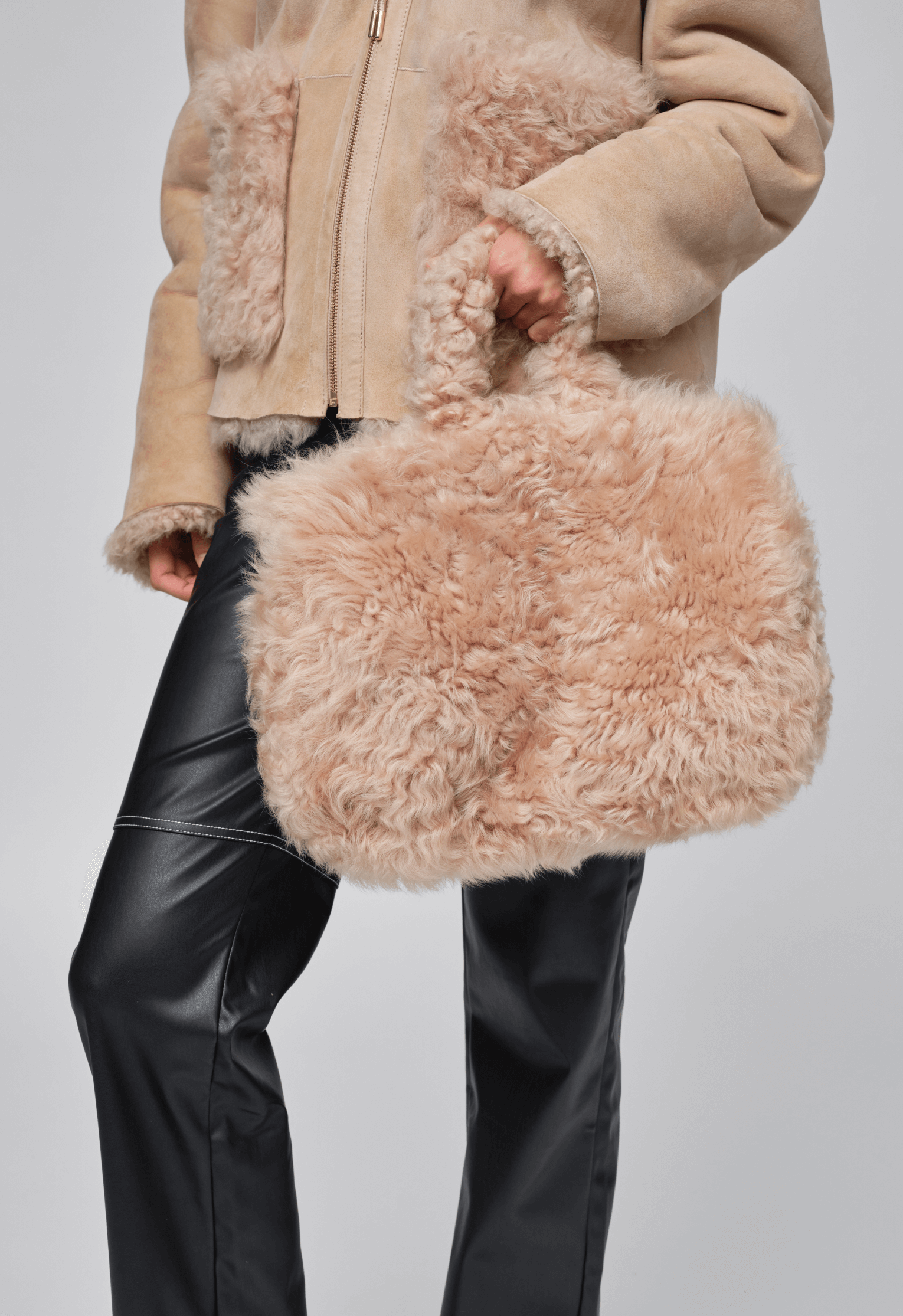 Shearling Tote Bag