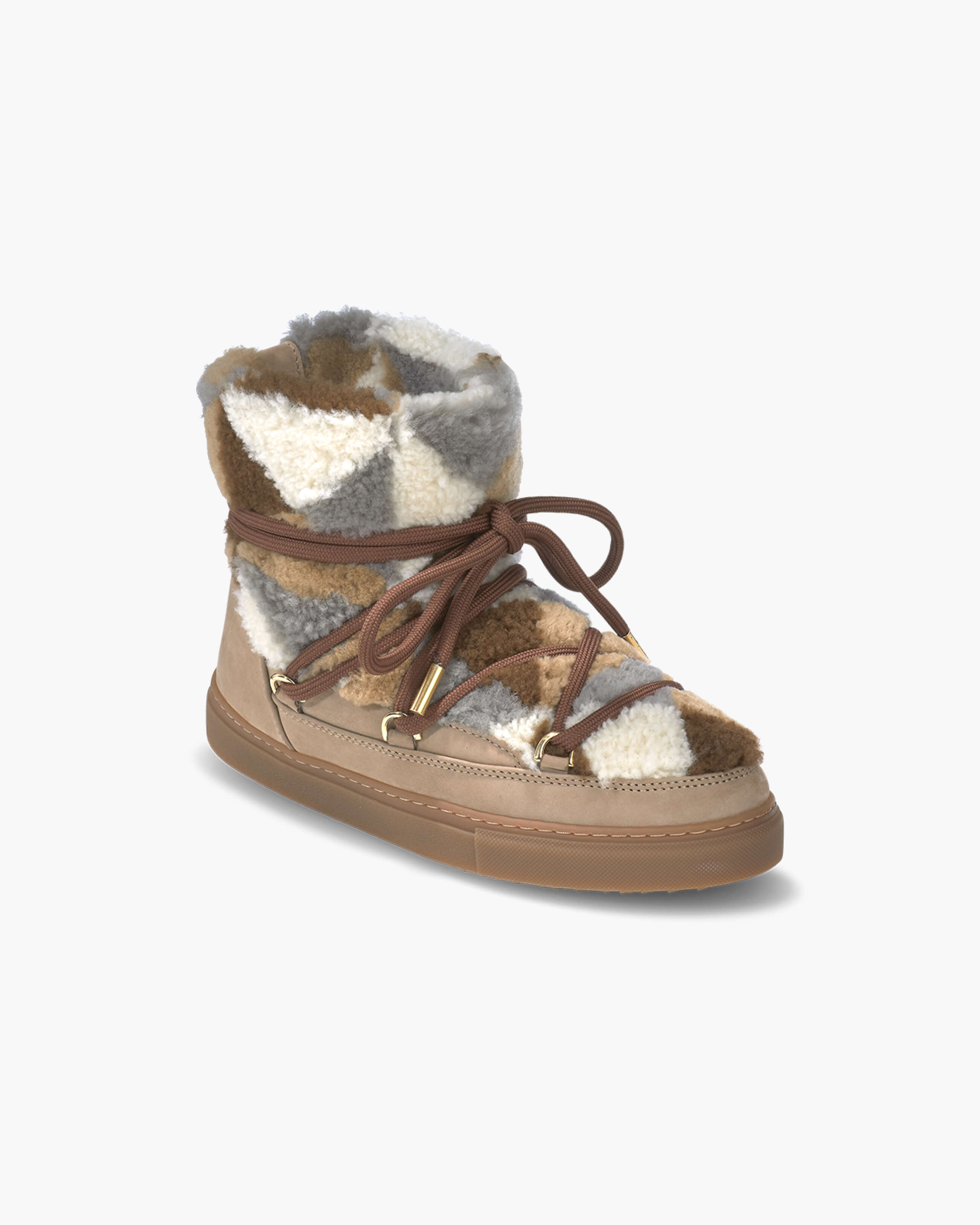 Shearling Patchwork Sneaker