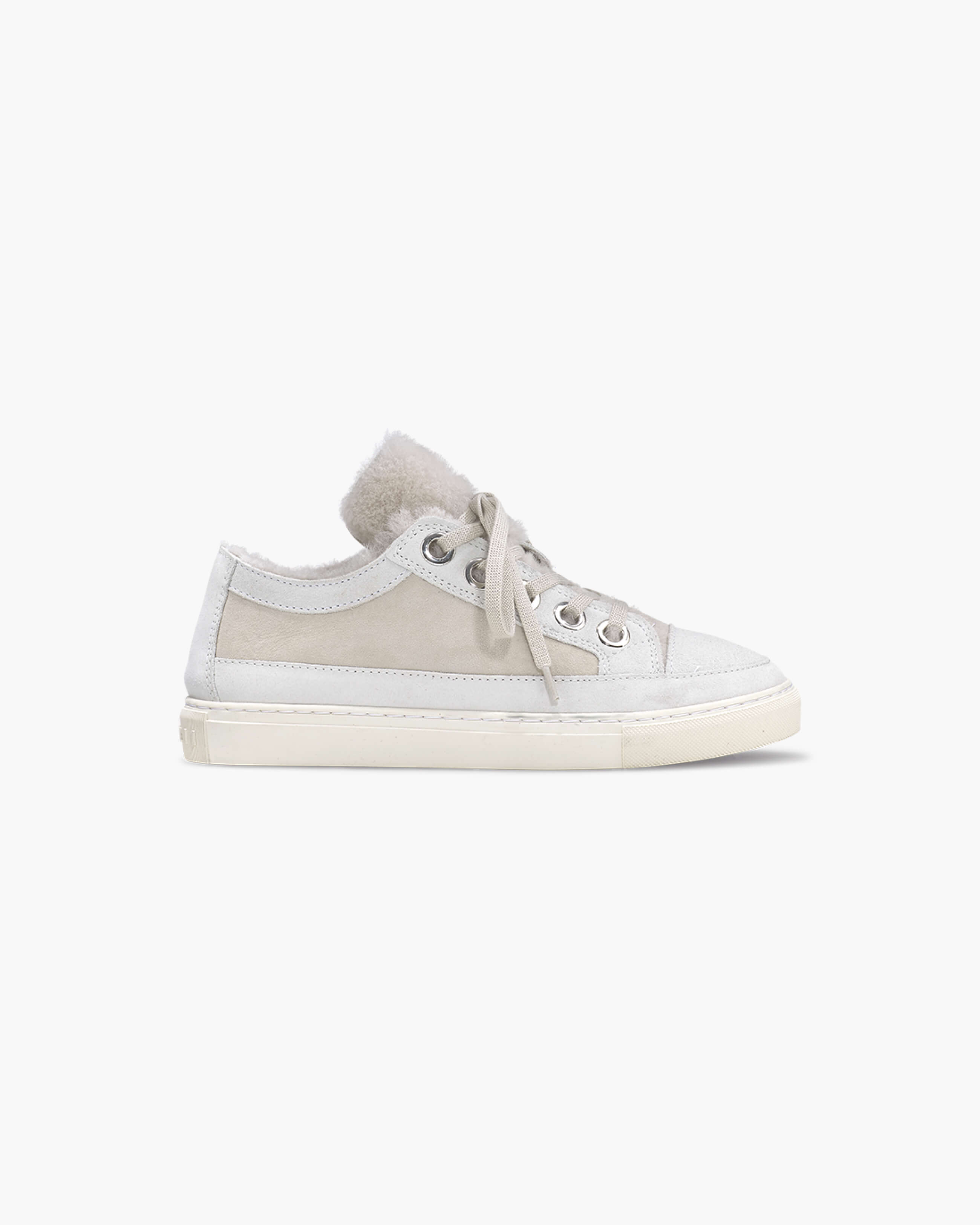 INUIKII Lace Up Shearling Sneaker for Women