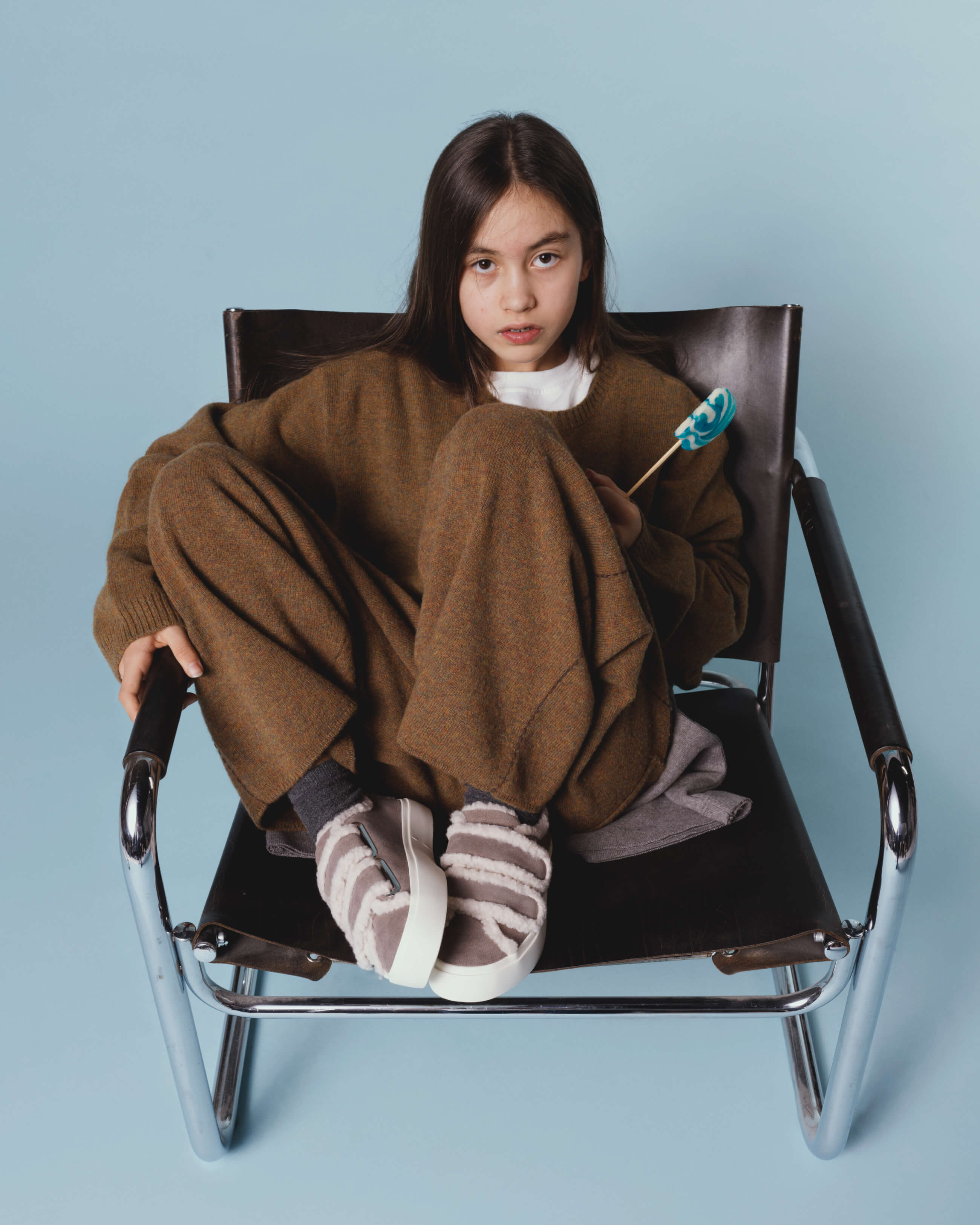 Shearling Low Velcro Kids