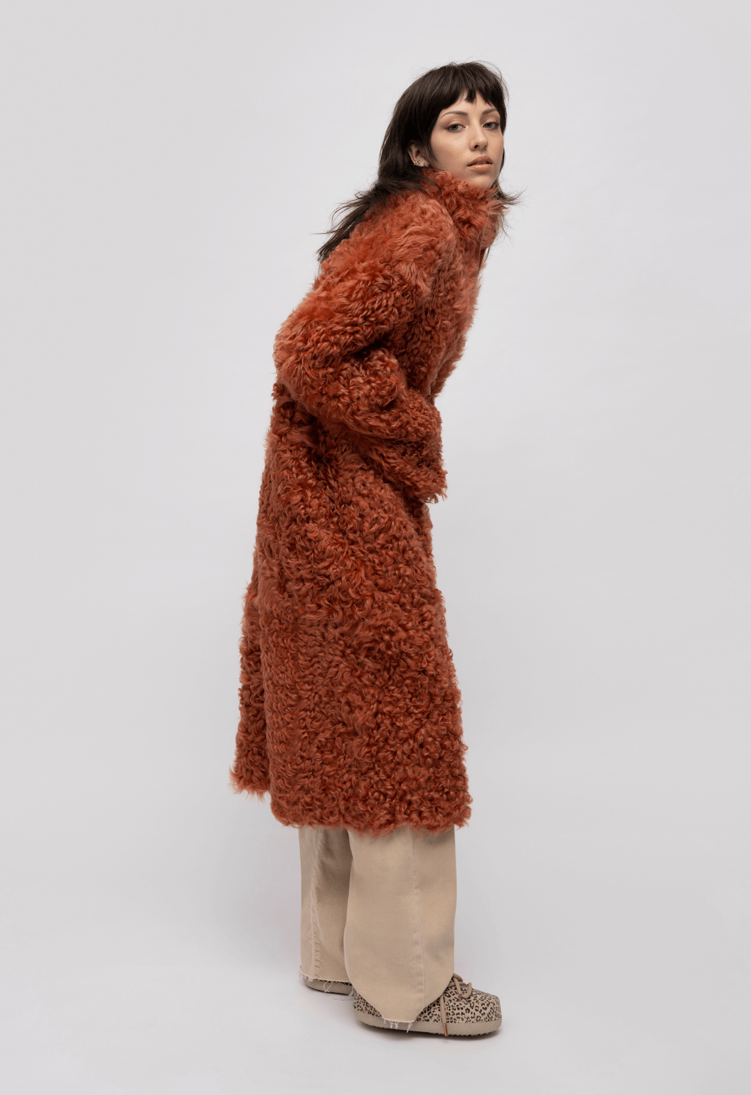 INUIKII Shearling Coat