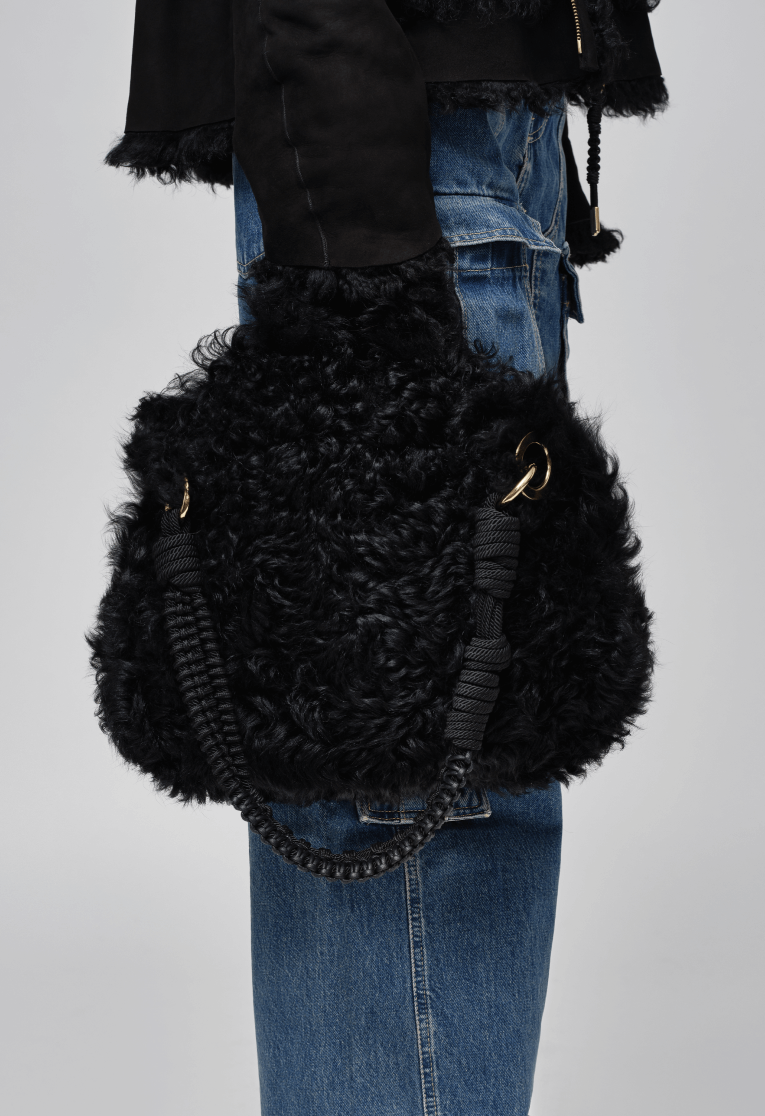 Shearling Tote Bag