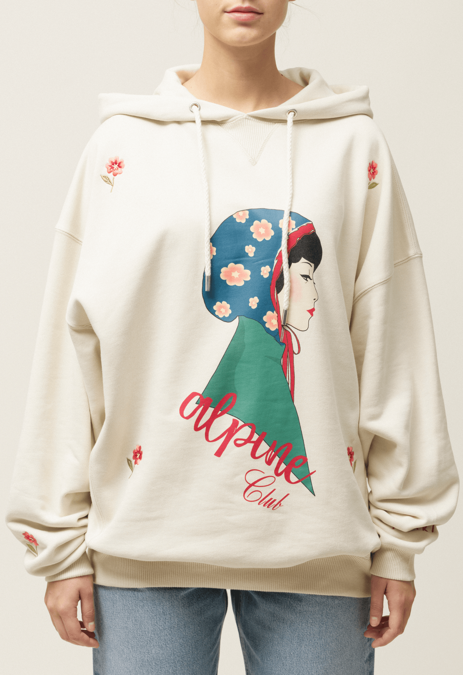 Oversized Embroidered Hoodie